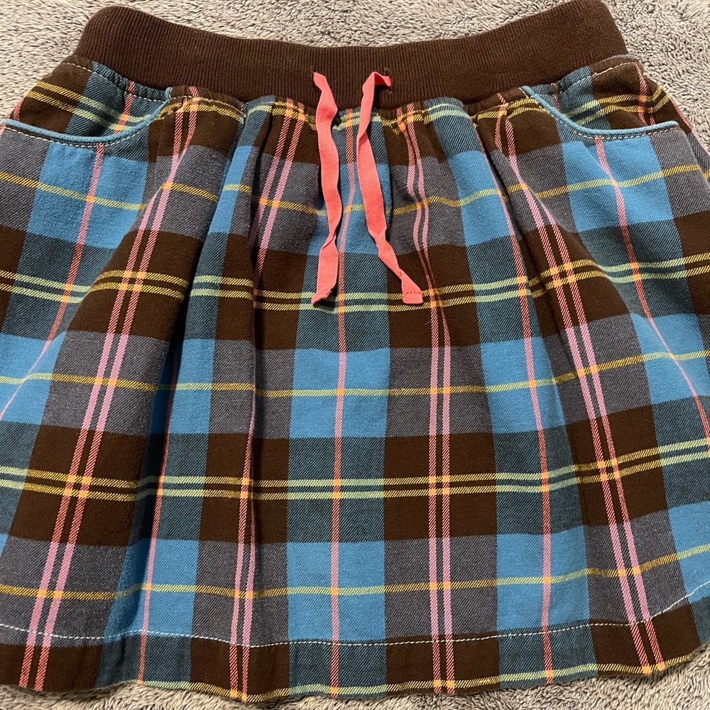 Mini Boden plaid skirt - 9/10Y - Picture 2 of 3